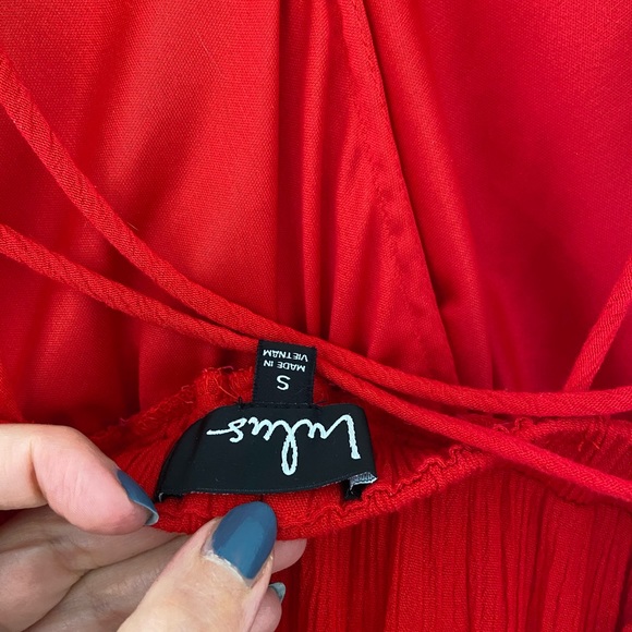 Lulu’s Lost In Paradise Red Maxi Dress - Picture 8 of 8